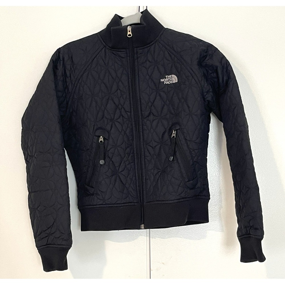 Women's The North Face 5 Borough Black Quilted Puffer Jacket sz XS Athleisure